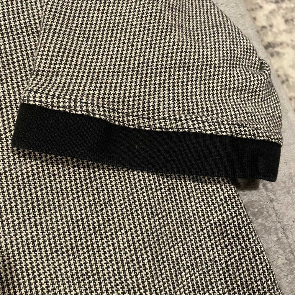 Vintage Nascar Cafe Men's Black and White Houndstooth Polo Size XL - Picture 5 of 8